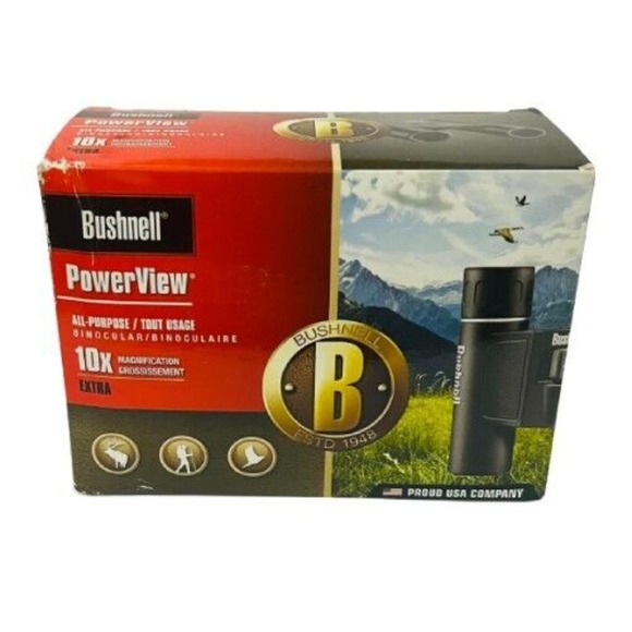 "Bushnell Powerview Compact Folding Roof Prism Binocular, Outdoor Optics" - Picture 3 of 3